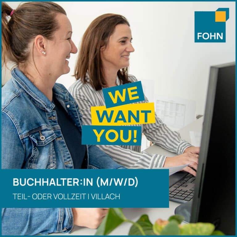 Fohn freier Job Buchhaler:in Villach // Rechnungswesen